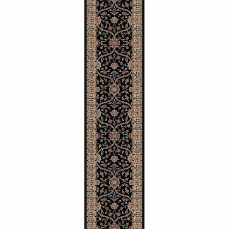 Homeric 9 ft. 3 in. x 12 ft. 6 in. Jewel Voysey Black HO214106